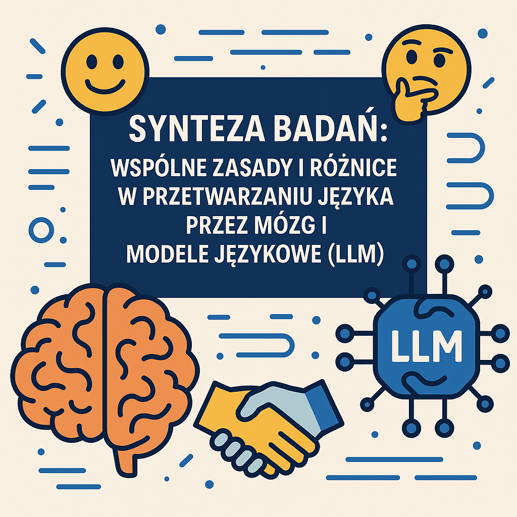 Synteza Badania: Wspólne Zasady i Różnice w Przetwarzaniu Języka przez Mózg i Modele Językowe (LLM)